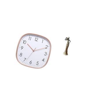 Imagem de Fenteer Relógio de Parede Digital Vintage, Escultura, Arte, Grande, Baixo Ruído, Estatueta Tribal Africana, para Sala de Jantar, Decoração de Academia em Casa