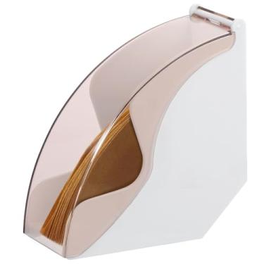 Imagem de Suporte de filtro de papel para café para cone ou ventilador, filtros de café de até 100 peças, suporte de filtro de café com capa à prova de poeira, caixa de filtro de café