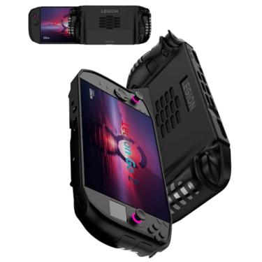 Imagem de Capa para Lenovo Legion Go 2 (2025) 22.4 cm TPU Grip Case – Capa protetora completa antiderrapante à prova de choque com suporte, proteção antiarranhões e quedas para console de jogos (preta