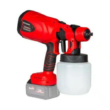 Imagem de Pistola De Pintura Toyama Tbt18sg800 Bateria 18v – Potente, Precisa E Ideal Para Acabamento