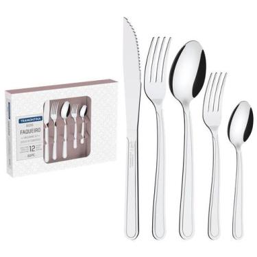 Imagem de Faqueiro com Facas para Churrasco 60 peças - Tramontina