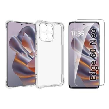 Imagem de Capa Capinha Case + Película de Vidro 3D para Motorola Moto Edge 60 Neo