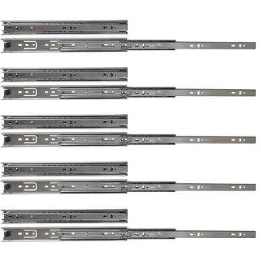 Imagem de Kit 10 Corrediças Telescópicas 35Cm 25Kg Para Gaveta 5 Pares - XF