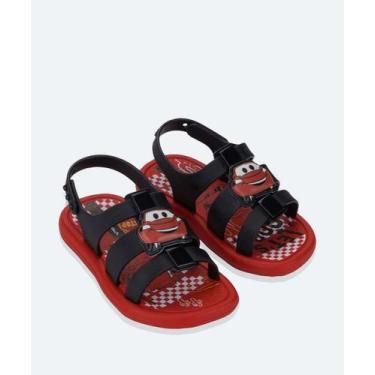 Imagem de Sandália Infantil Estampa Carros Disney-39080, Vermelho, Preto, 19