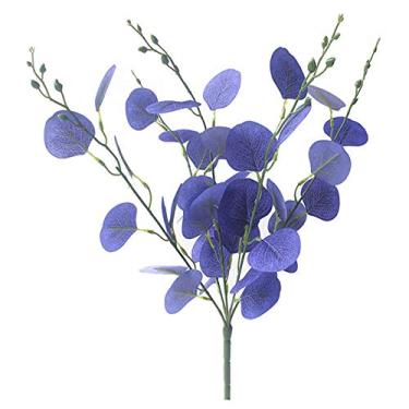 Imagem de Ramos Artificiais Folhas Falsas Guirlanda Plantas de Follagem Natural para Festa Festival Halloween Casamentos Decoração DIY