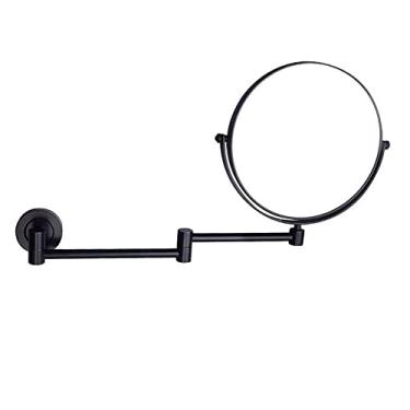 Imagem de LMJYU Espelho de parede para banheiro, espelho de banheiro com ampliação de 10x, espelho de maquiagem montado na parede, espelho de cosméticos desencriptável rotativo de 360 ° de dupla face espelho de