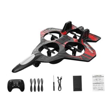 Imagem de Fenteer Avião de controle remoto, avião de controle remoto, de RC, RC para crianças, Vermelho