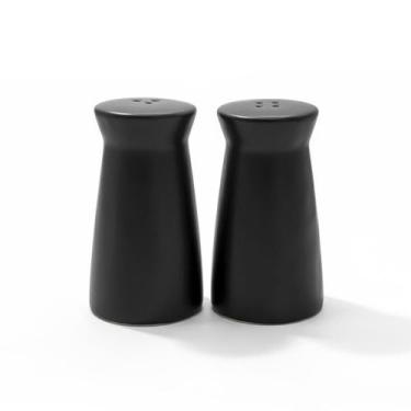 Imagem de Saleiro Ou Paliteiro De Mesa Cerâmica Stoneware Preto Ricca - Ricca Ho