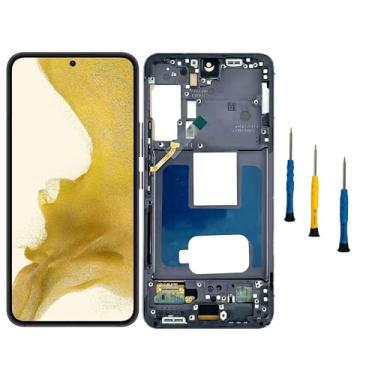 Imagem de Qinqiyue Substituição de tela Incell para Samsung Galaxy S22 5G para Samsung S22 preta com moldura SM-S901B SM-S901U Display Touch Screen Assembly Repair Parts (sem impressão digital)