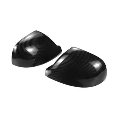 Imagem de Vista lateral espelho retrovisor compatível com vw amarok v6 2h s1 s6 s7 captador 2011-2020 substituição tampa retrovisor carbono preto(Carbon Fiber Pattern)