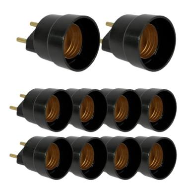 Imagem de KIT 3 PLUGUE MACHO C/SOQUETE P/LAMPADA E27