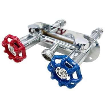 Imagem de Guiyint Torneira externa sem gelo de 10 cm - abastecimento de água quente e fria com disjuntor a vácuo e válvula de drenagem, 1/5.1 cm MIP x 3/10.2 cm GHT, latão sem chumbo, substituição para SUNGATOR