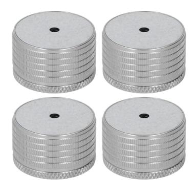 Imagem de Jiawu Perna de Suporte para Elevação de Cama, Liga de Alumínio Durável, Ajuste de de 23-37mm para Móveis de Quarto, Cadeira de Mesa, 4 Peças (Cinza)