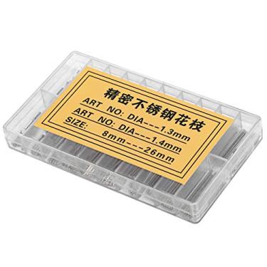 Imagem de KIMISS 1. Variedade de Barra de Fricção de Pino de Pulseira de Relógio M/1.4mm, Comprimentos de 8-26mm para Ferramentas de Reparo de Relógio, Conjunto de Pinos de Pulseira de de Aço Inoxidável