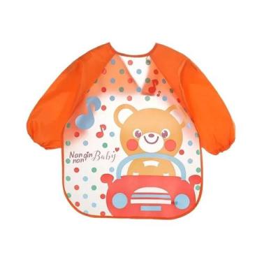 Imagem de Babadores Impermeáveis De Manga Longa Para Bebês, Avental Infantil De 