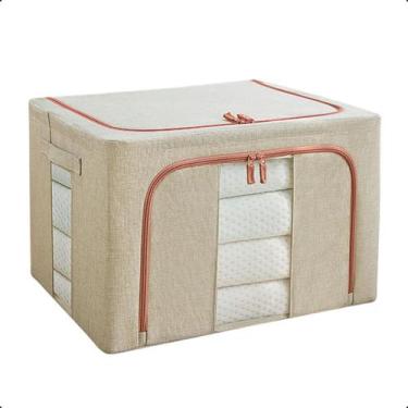 Imagem de Caixa Organizadora Para Roupas com Ziper Edredon Coberta GG - NeoBlue