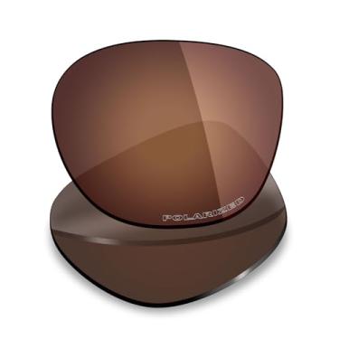 Imagem de Mryok Lentes de reposição polarizadas Plus para óculos de sol Oakley Pitchman R OO9439, HD Polarized, proteção UV, resistente a impactos e ajuste perfeito - Marrom bronze