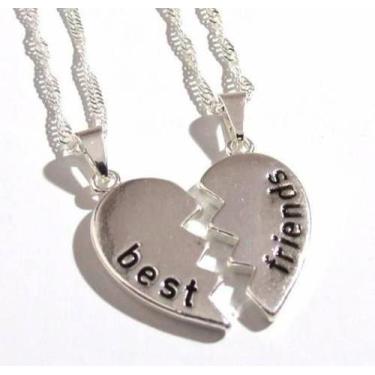 Imagem de Colar Amizade Best Friends Melhores Amigas Folheada - B3 - Milena Jóia