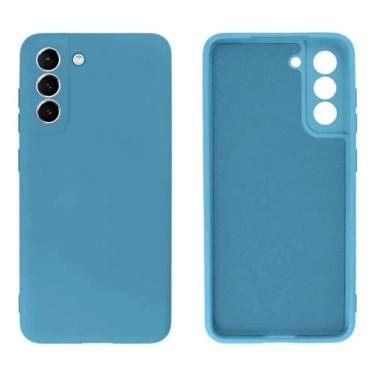 Imagem de Capa Capinha Para Galaxy S23 Silicone Aveludado Com Azul-Cla