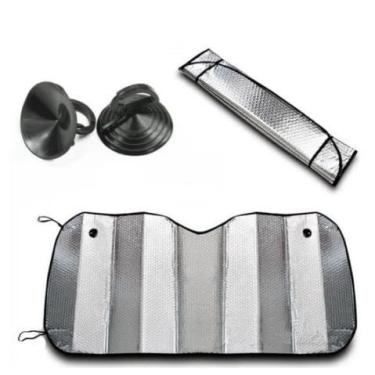 Imagem de Protetor Solar Para-brisa Painel De Carro Corta Quebra Tapa Para Sol Portátil Universal(Kit 01 Unidade)