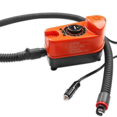Imagem de Bomba de Ar Elétrica 12V 18PSI Alta Pressão Portátil para Infláveis Pranchas Stand Up Paddle Caiaques Surf Eficiente Potente Configuração Automática Design com Estabilidade Aprimorada Versátil e Fácil