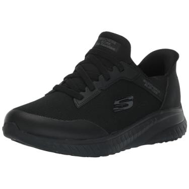 Imagem de Skechers Tênis feminino Hands Free Slip-Ins Squad Chaos SR Adelo Health Care Professional, Preto, 11 Wide