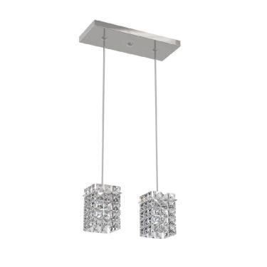 Imagem de Pendente De Cristal  L30X12Cm Mesa Balcão