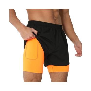 Imagem de Bermuda Masculina De Secagem Rápida Leve Para Corrida E Academia Com B