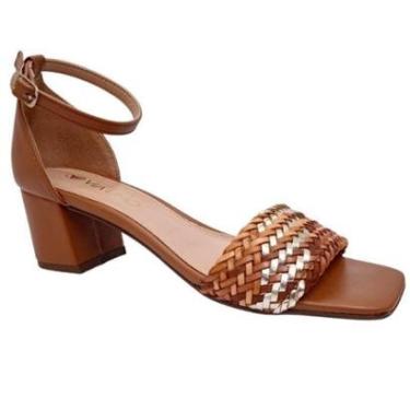 Imagem de Sandália Via Uno Salto Bloco Trançado 588027-Feminino
