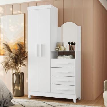 Imagem de Gaveteiro Anita Branco Titanium Rosa Azul Com Nicho