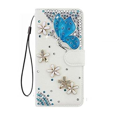 Imagem de XZDWH Capa para Samsung Galaxy A57 5G, capa protetora de couro brilhante com ranhuras para celular [suporte] [compartimentos para cartões] [fecho magnético] capa de telefone para Samsung Galaxy A57 5G