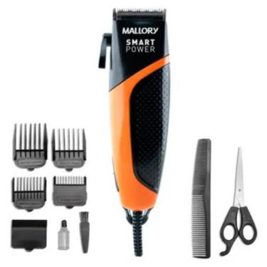 Imagem de Máquina de Cortar Cabelo Smart Power CR07 4 Pentes com fio Mallory, Pr