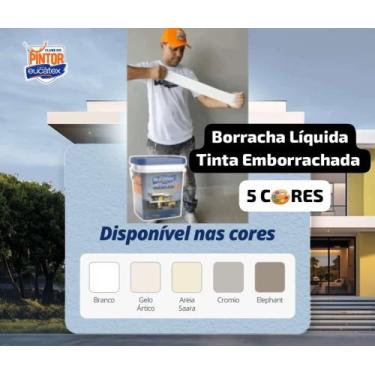 Imagem de Borracha Líquida Eucatex Fosco 4kg Impermeabilizante - Diversas cores,