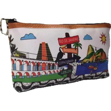 Imagem de Bolsa Necessaire Feminina material sintético Lembrança Rio De Janeiro 