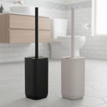 Imagem de Escova Sanitária de Banheiro Piso e Parede Ou Linha Aura com Tampa e F