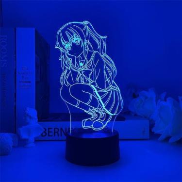 Imagem de Luz noturna 3D USB Charlotte Yuuri Naoko Acrílico ABS 5V - Taiyuanketa