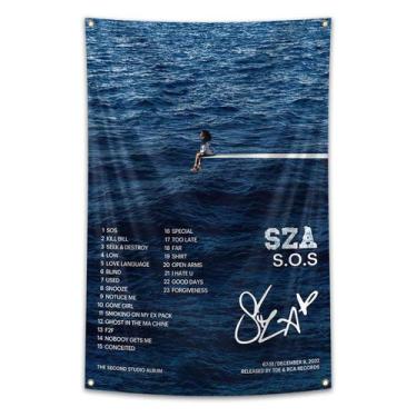 Imagem de Tapeçaria Sz-A Wall Room Estética 90x60cm de fibra de microtecido - yi