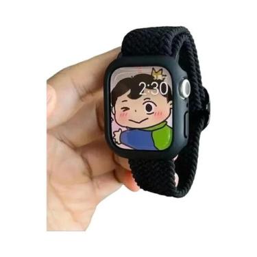 Imagem de Pulseira De Nylon Trançada Coreana Fofa Para Apple Watch Compatível Co