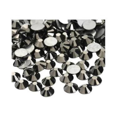 Imagem de Strass 3D Para Unhas Em Ouro, Prata, Hematita E Vidro, Com Base Plana,