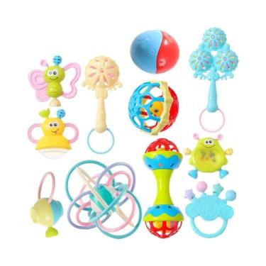Imagem de Bola De Pegar Para Bebês, Chocalho De Borracha Macia, Brinquedo Educat