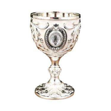 Imagem de Copo De Uísque De Metal Retro Com Diamantes Incrustados, Estilo Europe