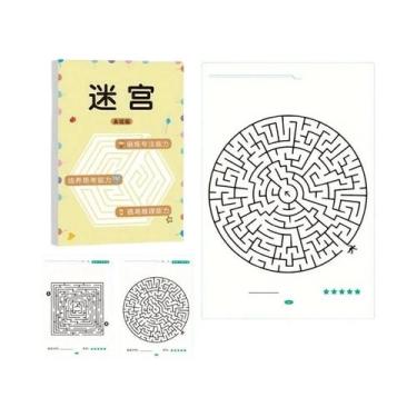 Imagem de Livro De Jogos De Labirinto Para Crianças, Brinquedo Educacional Para 