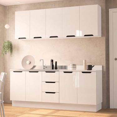 Imagem de Cozinha Modulada 4 Pecas sem Pia e Rodape Maeena Politorno