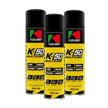 Imagem de K50 Multiuso Óleo Desingirpante Lubrificante 300ml (3UND) - KOUBE