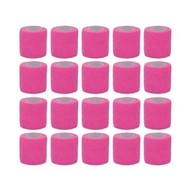 Imagem de Fita Adesiva Esportiva Rosa Brilhante Para Ataduras Veterinárias 2.5-1