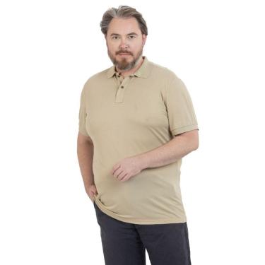 Imagem de Camisa Polo Plus Masculina Piquet Algodão Casual