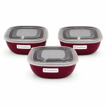 Imagem de Conjunto de Potes Mixcolor 3Pçs 300ml 25098701 - Tramontina