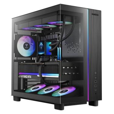 Imagem de Gabinete Gamer Gamdias Atlas M4 4 Fans S/Fonte MidTower ARGB Vidro Temperado Preto 