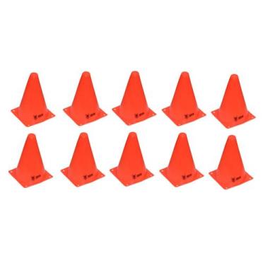 Imagem de Kit 10 cones 19cm Laranja - Odin Fit