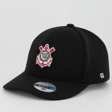 Imagem de Boné Corinthians Escudo Preto-Unissex